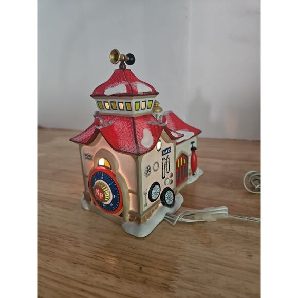 Dept 56 North Pole Bike Bicycle Shop Animated Wheel #4025281 Box & Cord Works - Picture 5 of 16